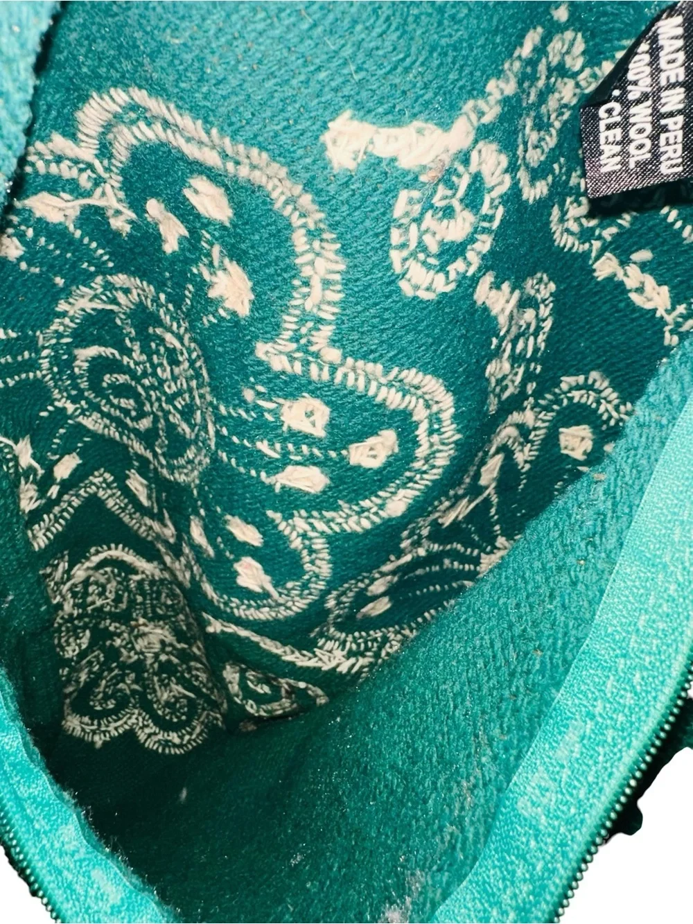 Jenny Krauss Costilla Pillow Case Cover Wool Made In Peru Crotchet Floral